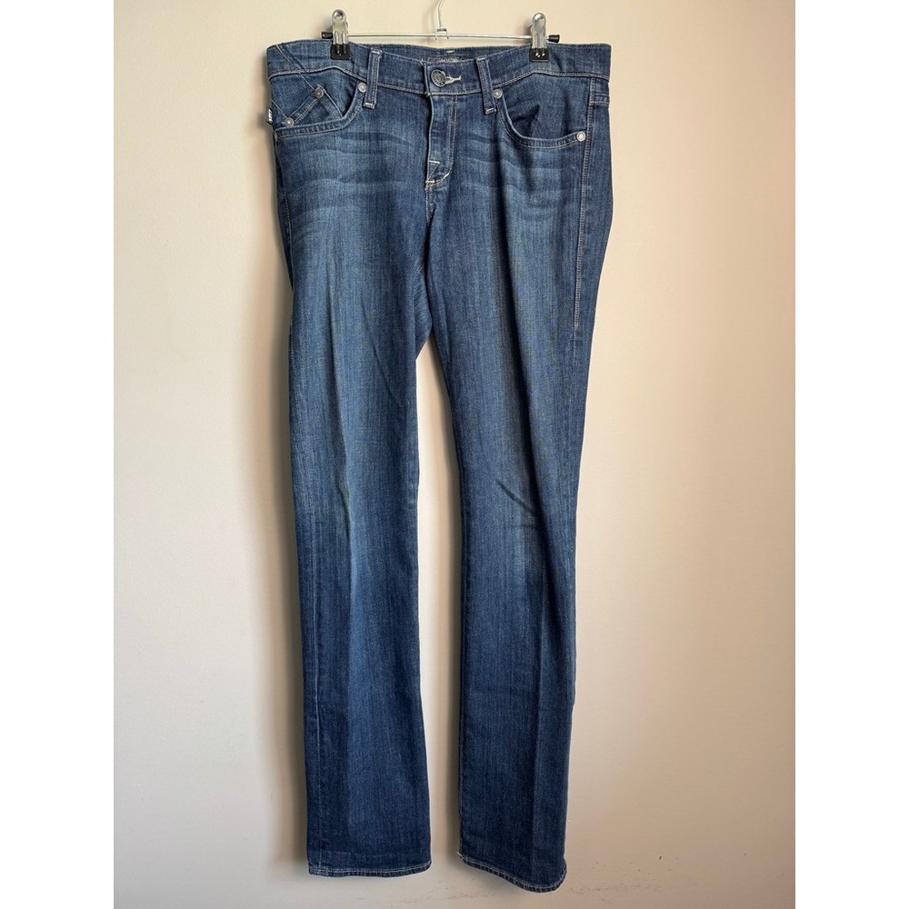 Rock & Republic Stella Straight Leg Jeans Blue Women's 29 Y2K Designer Denim